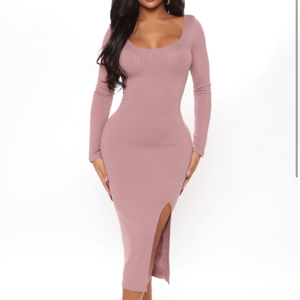 Brand new mauve midi dress with tag